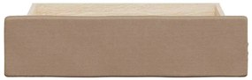 Gavetas de cama 2 pcs derivados madeira/couro artif. cappuccino