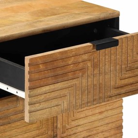 Mesa de cabeceira 50x33x60 cm madeira de mangueira maciça