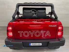 Carro eletrico crianças Toyota Hilux 12v 2.4G com Ecrã Tactil MP4 Vermelho Metalizado