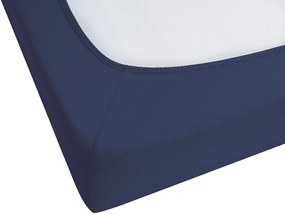 Lençol-capa em algodão azul escuro 140 x 200 cm HOFUF Beliani