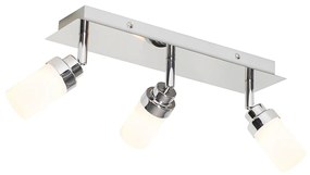 Foco de teto moderno para casa de banho em aço 3-luzes IP44 - Japie Moderno