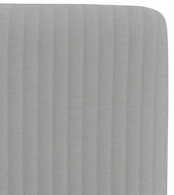 Cadeiras de jantar 6 pcs tecido cinza nuvem