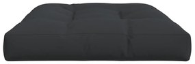 Almofadão para sofá de paletes 120x80x12 cm tecido preto