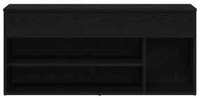 Banco sapateira 102x30,5x45 cm carvalho preto