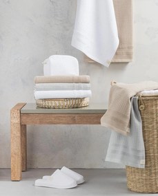 Jogo de toalhas de banho 3 peças 100% algodão 400gr./m2 -  Home de Lasa Home: Branco