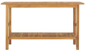 Móvel de casa de banho madeira de teca maciça 132x45x75 cm
