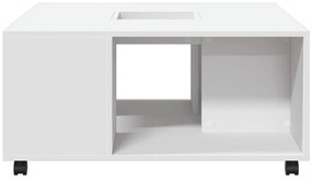 Mesa de centro 80x80x40 cm derivados de madeira branco