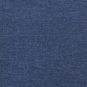 Cadeira de baloiço com banco tecido azul