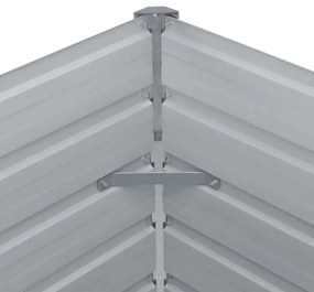 Canteiro de jardim elevado 160x80x77cm aço galvanizado verde