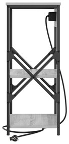 Armário de Cabeceira Sonoma cinzento 41 x 31 x 76 cm