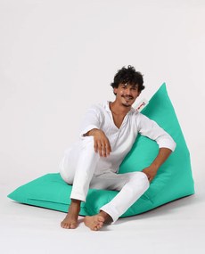 Puff de Jardim Pyramid Big Bed – Turquesa – 145x35x90 cm | Tribo Home