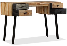 Secretária em teca reciclada maciça 110x50x76 cm