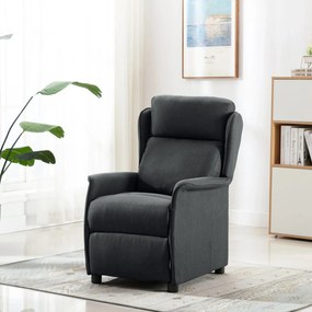 Cadeira de Massagem Cinza Escuro Tecido