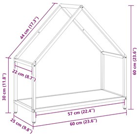Suporte para lenha 60x25x60 cm aço laminado a frio antracite