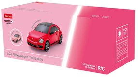 Carro Telecomandado VW Beetle 1:24 2,4GHz UV Série fotocrómica rosa/vermelho