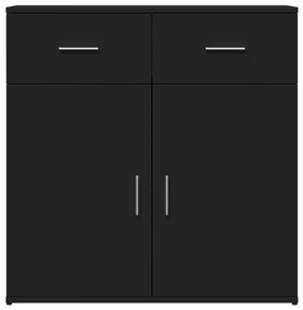 Aparadores 2 pcs 79x38x80 cm derivados de madeira preto