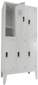 Cacifo Metálico Triplo com 6 Cacifos 1900x900x500 mm Riva (Desmontado)