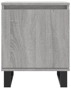 Mesa de cabeceira 40x30x50 cm derivados de madeira cinza sonoma