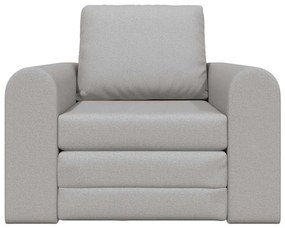 Sofá-Cama de Chão 2-em-1 Cinzento Nuvem 98x71x83 cm Tecido