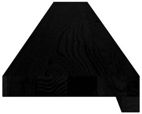 Soleiras da janela 2 pcs 140x15x2 cm carvalho castanho-escuro