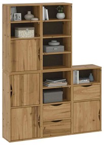 Móveis de apoio 5 pcs ODDA 40x24x79 cm pinho de madeira maciça