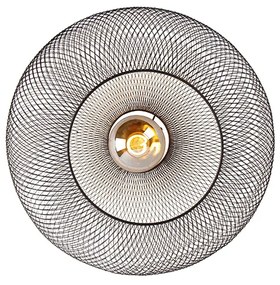 Candeeiro de teto moderno preto 45 cm - Mesh Ball