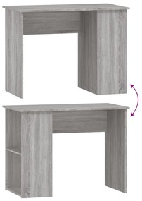 Secretária 100x55x75 cm derivados de madeira cinzento sonoma