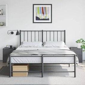 vidaXL Mesas de cabeceira 2 pcs 34,5x39x44 cm aço antracite