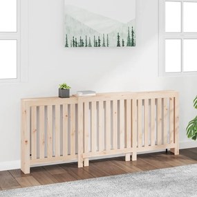 822586 vidaXL Cobertura de radiador 210x21x85 cm pinho maciço