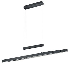 Candeeiro de suspensão preto com LED regulável 3 níveis de intensidade 3 luzes - Sofie Moderno