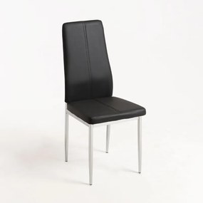 Cadeira Lonk Couro sintético - Preto