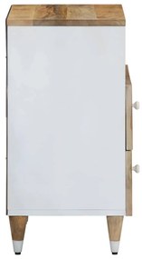 Mesa de cabeceira 50x33x60 cm madeira de mangueira maciça