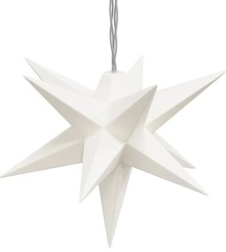 Estrela da Morávia com 10 luzes LED 10 cm branco