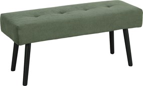 HOMCOM Banco de Fim de Cama Estofado em Veludo Cotelê Pés em Aço 100x36x45 cm Verde | Aosom Portugal