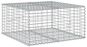 Cesto gabião com cobertura 100x100x50 cm ferro galvanizado