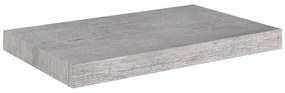 Prateleiras de parede 4 pcs 50x23x3,8 cm MDF cinzento-cimento