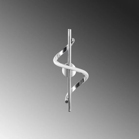 Candeeiro de Parede Likma - Cromado - 16cm x 41cm x 25cm