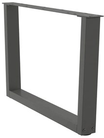 Pés para mesa de centro em V, 2 peças, antracite, 70x (42-43,3) cm, aç