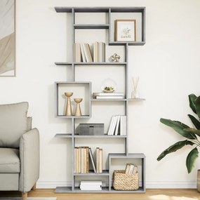 vidaXL Estante 92x29x188 cm derivados de madeira cinzento cimento