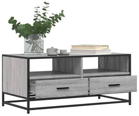 Mesa de centro 100x50x45cm derivados madeira/metal cinza sonoma