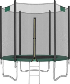 Trampolim para crianças 183 cm com rede de segurança Verde escuro