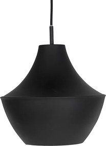 Conjunto de 3 candeeiros de suspensão escandinavos pretos com dourado - Depeche