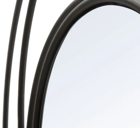ESPELHO DE PAREDE PRETO Ø 80X3 CM