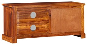 Móvel de TV madeira acácia maciça 90x30x40 cm