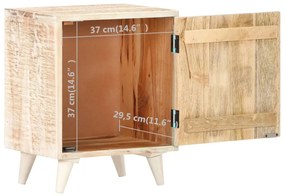 Mesa cabeceira esculpida 40x30x50 cm madeira de acácia maciça