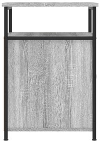 Mesas cabeceira 2 pcs 40x42x60cm deriv. madeira cinzento sonoma