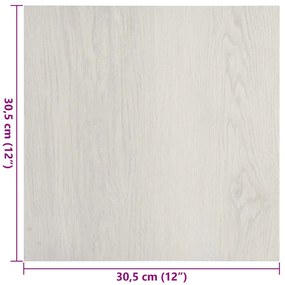 Tábuas de soalho autoadesivas 55 pcs 5,11 m² PVC bege