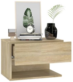 Mesa de cabeceira montagem na parede carvalho sonoma