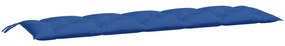Almofadões banco jardim 2 pcs 180x50x7cm tecido oxford azul