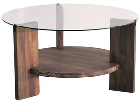 Mesa de Café Mahal – Cor de Noz – 75 cm x 40 cm x 75 cm